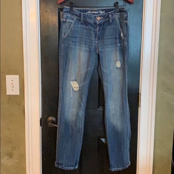 American Eagle Boyfriend jeans size 2 R - Picture 1 of 7